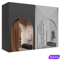 Fitting room for a clothing store 3D Model Corona
