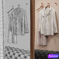 Fitting room for a clothing store 3D Model Corona