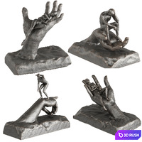 Human Sculptures 18 On Hands 3D Model Vray, Corona