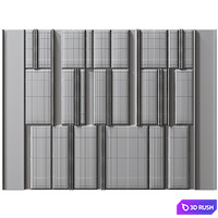 Headboard Wall Panel Decor 07 3D Model Vray, Corona