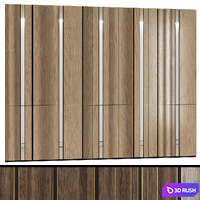Modular wall panels in a modern minimalist style 5 3D Model Vray, Corona