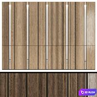 Modular wall panels in a modern minimalist style 5 3D Model Vray, Corona