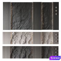 Wall panel No. 25 3D Model Vray, Corona