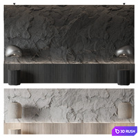 Headboard of bed No. 11 3D Model Vray, Corona