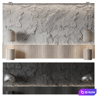 Headboard of bed No. 11 3D Model Vray, Corona