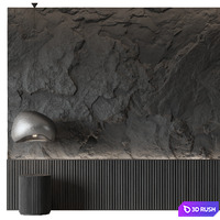 Headboard of bed No. 11 3D Model Vray, Corona