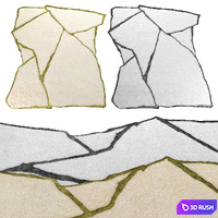Carpet set 4 in 1 CERAMIC 3D Model Corona