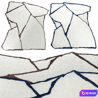Carpet set 4 in 1 CERAMIC 3D Model Corona
