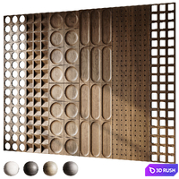 Headboard 3d Wall Panel 26 3D Model Corona