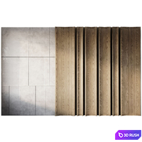 Wood Wall Panels 3 3D Model Corona