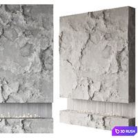 Fireplace #12 3D Model Vray, Corona