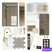 Moodboard #1 3D Model Corona