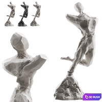 Sculpture Abstract human 01 3D Model Corona