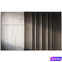 Wood Wall Panels 3 3D Model Corona