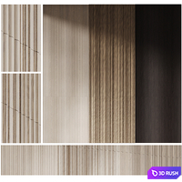 Decorative panels set 01 3D Model Corona