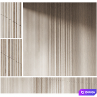 Decorative panels set 01 3D Model Corona