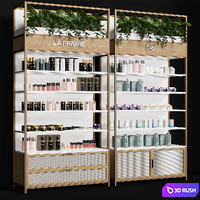 Rack with cosmetics 3 3D Model Vray, Corona