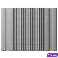 Headboard Wall Panel Decor 11 3D Model Vray, Corona