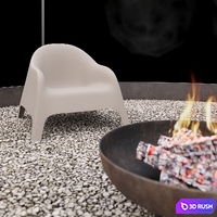 Outdoor Sitting Area / Recreation Place 3D Model Vray, Corona