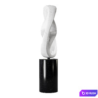 Kensho Sculpture 3D Model Vray, Corona