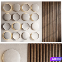 Headboard 3d Wall Panel 29 3D Model Corona