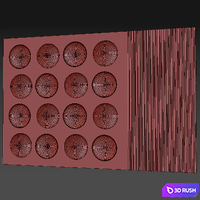 Headboard 3d Wall Panel 29 3D Model Corona