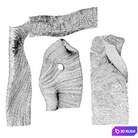 Stone decor set1 3D Model Corona