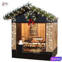 Christmas shop 06 3D Model Vray, Corona
