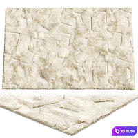 Sway Neutral Tufted Area Rug 3D Model Corona