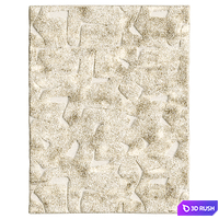 Sway Neutral Tufted Area Rug 3D Model Corona