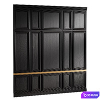 Classic Wall Panels 3D Model Corona