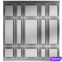 Classic Wall Panels 3D Model Corona