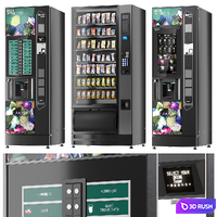 Coffee Vending Machines Necta 3D Model Vray, Corona