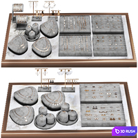 Jewelry store showcase 3D Model Vray, Corona