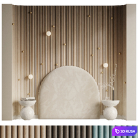 Headboard Stars 3D Model Corona