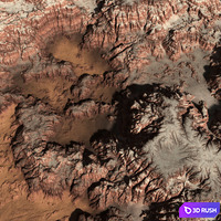Canyon land n12 3D Model Vray