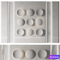 Wall panel No. 29 3D Model Vray, Corona