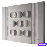 Wall panel No. 29 3D Model Vray, Corona