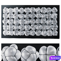 Plump Wall Sculpture 3D Model Corona