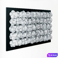 Plump Wall Sculpture 3D Model Corona