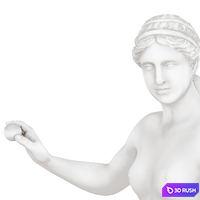 Statues of Aphrodite and David 3D Model Vray