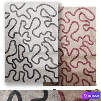 Rug Keith Beige | Red by Benuta 3D Model Corona