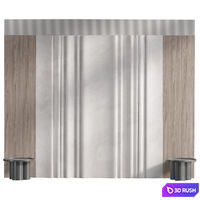 Wall panel 5 3D Model Vray, Corona