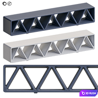 Bench Construqta 3D Model Vray, Corona