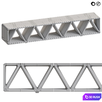 Bench Construqta 3D Model Vray, Corona