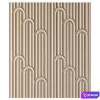 Wall 3D Panel 3D Model Vray, Corona