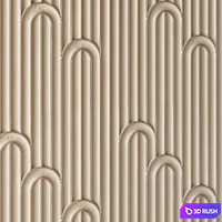 Wall 3D Panel 3D Model Vray, Corona