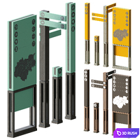 Navigation elements 3D Model