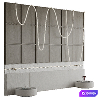 Headboard 015 3D Model Corona
