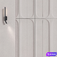 Decorative panel for bedroom 3D Model Corona